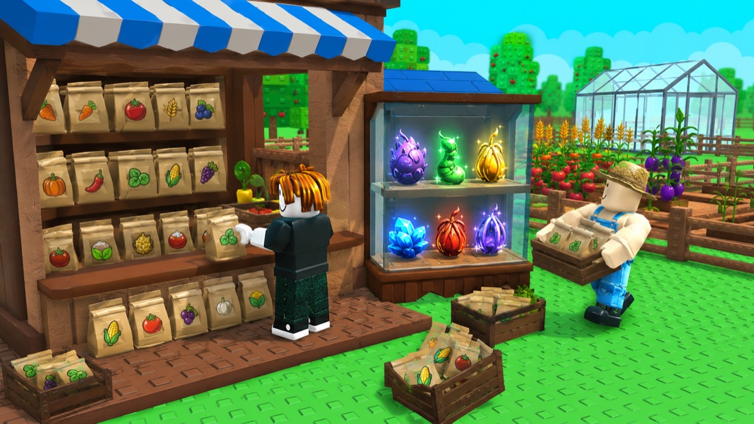 Grow a Garden 2 stock shop image showing seed bags, rare crates, and restock planning Grow a Garden 2 stock shop image showing seed bags, rare crates, and restock planning